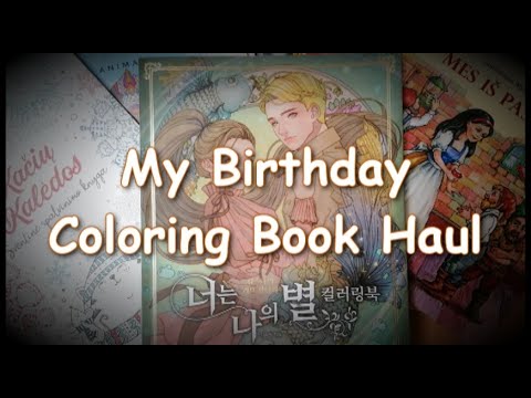 My Birthday Coloring Book Haul