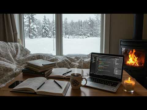 Feel the Notes | A Friendly Fireplace Ambience (Study with Me)