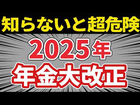 【総まとめ】5年に一度の年金大改正2025年【加給年金・遺族年金・主婦年金106万円の壁・国民年金・在職年金】