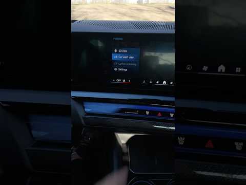 How do I turn the car wash view in my BMW?