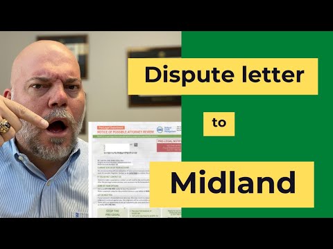 DISPUTE LETTER 2025:  Midland Funding / Midland Credit Management (sample letters and instructions)
