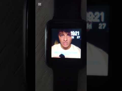 Smart watch! I wanted to time this with the audio but it was too hard