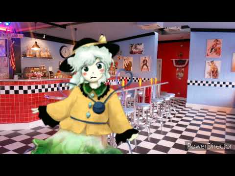 koishi eats a burger
