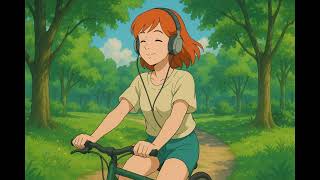 Ghibli Vibes 🚴‍♀️ | Chill Lofi Beats to Ride & Dream 🌸 | LofiMusicAsianGirl