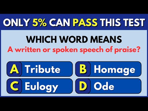 Only 5% Can Pass This Test | Vocabulary Challenge #1