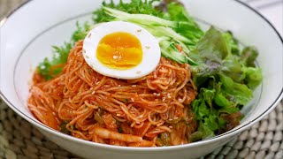 신김치 비빔국수 이렇게 드세요. 군침이 절로 도는 새콤달콤한 맛 | Bibim Guksu (Spicy Mixed Noodles)