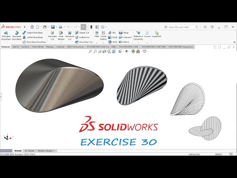 SOLIDWORKS  EXERCISE 30 | HOW TO MODEL OLOID IN SOLIDWORKS