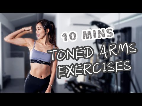 10 mins 💪🏻 Toned arms workout 修手臂線條.拜拜肉