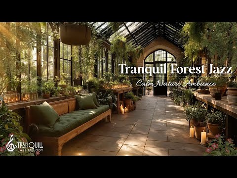 Tranquil Forest Cafe Jazz | Soft Instrumental Jazz For Calm Afternoons And Nature-Inspired Peace