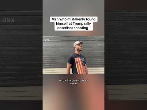 Man who mistakenly found himself at Trump Rally describes shooting