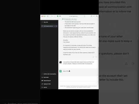 Debt collectors vs. ChatGPT AI:  Who will win?  Creating the ultimate dispute letter