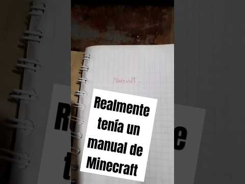 Un manual que lo escribí hace tiempo, no lo recordaba #minecraft