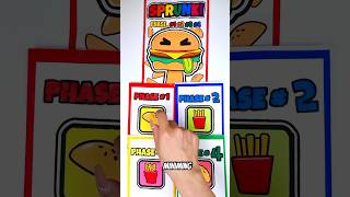 🌈SPRUNKI OC Mr. Burger | ASMR Phase 1vs2vs3vs4 Squishy #blindbag #papercraft #sprunki #incredibox