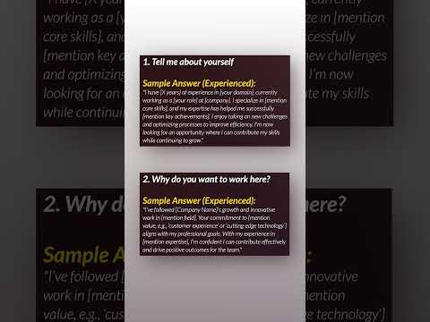 Frequently asked interview Q&A | Important interview questions
