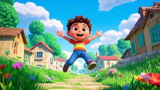 Jump Up High, Don’t Touch the Ground | Fun Action Rhyme | Nursery Rhymes & Songs