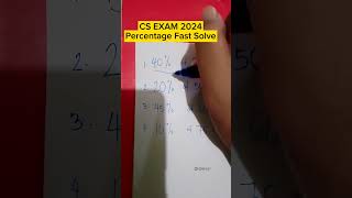 FAST & EASY PERCENTAGE TRICK | MATH EXAM | Civil Service Exam Reviewer #maths #review  #shorts #exam