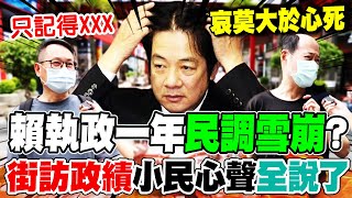 【全程字幕】民調雪崩?賴清德執政一年"你打幾分"? 最印象深刻政績...民眾語塞只記得"這件事"!