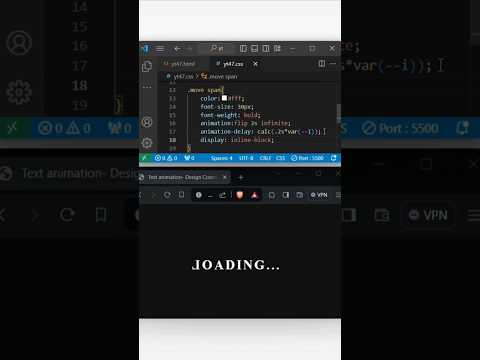 How To Create Text Animation In CSS! #csstutorial