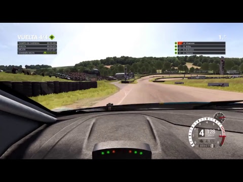 Dirt4 conducción con volante T300RS edición alcantara dificultad pro.