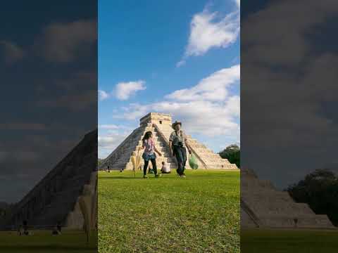 Yucatan Peninsula Mayan Ruins with Relaxing Music - Stunning 4K Nature #shorts  #relaxingmusic