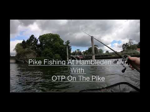 Pike Fishing At Hambleden Weir, With OTP On The Pike