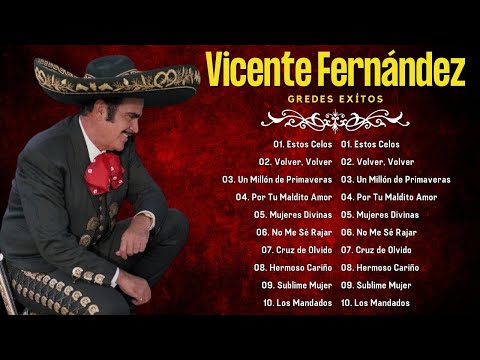 VICENTE FERNANDEZ MEJORES CANCIONES - VICENTE FERNANDEZ 40 GRANDES ÉXITOS MIX