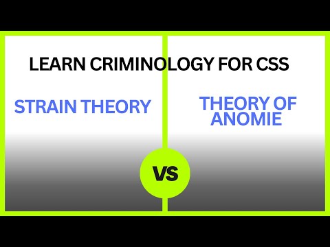 Lecture no 03 Part No.02, CRIMINOLOGY Strain Theory|CSS|NOA|BY SIR UMAIR