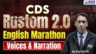CDS 2025 Rustom 2.0 | CDS English Marathon | Voice & Narration | Ruchir Sir English KGS Defence