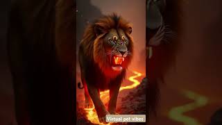 Inferno King: The Lion Born of Fire #FireLion #NextGenArt #InfernoKing #EpicFantasy