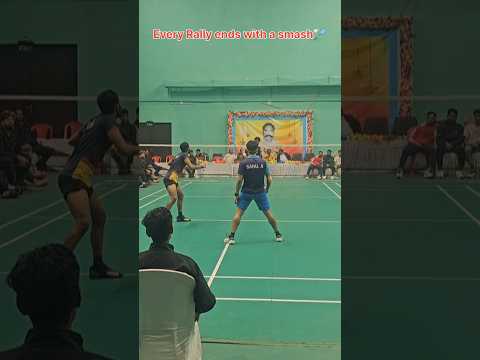 Finish with a smash 🏸 #shorts #badminton #smash #highlights