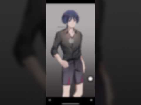 It worked!!! I can swipe !! #genshinimpact #animation #live2d #原神　#笠っち　#scaramouche