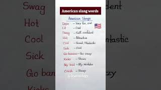 American slang words 🇬🇧 | English Speaking Practice. #vocabulary #shorts