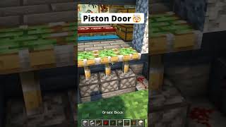 Minecraft Piston Door🤯 #shorts #minecraft