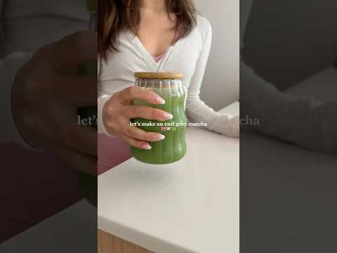 should I make this into a series?🤭 #matcha #matchalatte #earlgrey #morningroutine #tutorial #asmr
