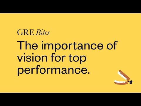The importance of vision for top performance: Believe it to see it
