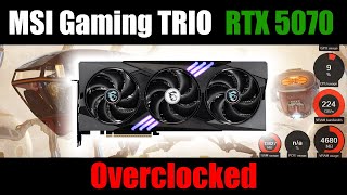 MSI RTX 5070 GAMING TRIO OC  | Overclocked