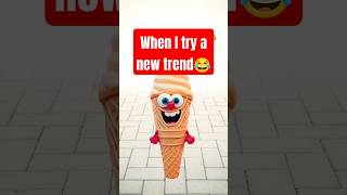 When I Copy a New Trend!😅#funnyshorts #3danimation #icecreamdance #viralvideo2025 #satisfyingmotion