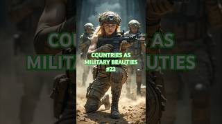 Countries as Military Beauties 23 #military #army #aiart #shorts