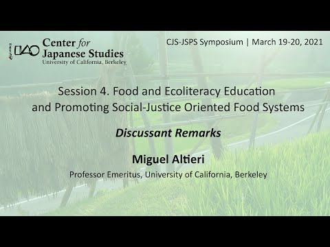 Session 4. Food & Ecolit. Ed & Promoting Social-Justice Oriented Food Systems – Discussant Remarks
