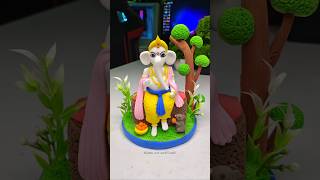 Ganpati ji idol Making with clay 🌸 Deva Shree Ganesha 😍 Ganpati Bappa morya 🙏 #shorts #short