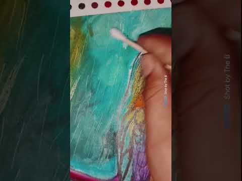 rainy day bird drawing #drawing #drawling # oil pastel colour #art