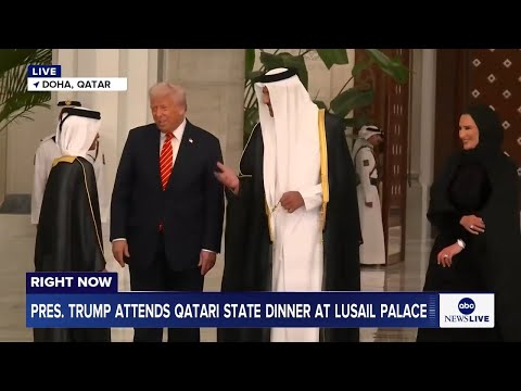 LIVE: Pres. Trump attends Qatari State Dinner at Lusail Palace