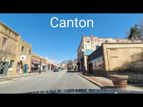 Canton, NC, USA | Driving Tour Downtown | 4K