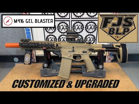 NEW Gel Ball Blaster! FJS BLP (TOY!) Customized & M95 Spring Upgrade - V2 - M416gelblaster.com