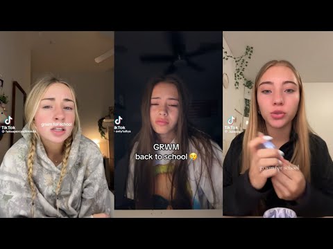 GRWM FOR SCHOOL TIKTOK COMPILATION!! *part2* #grwmforschool #grwm