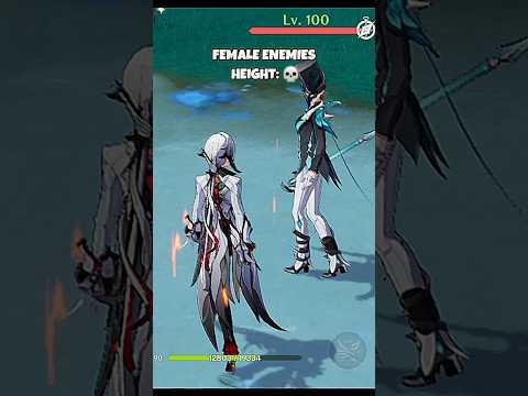 "Female Enemies Height" 💀 #genshinimpact #genshin #arlecchino #yelan #hoyoverse #hoyocreators #edit