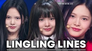 every 'I-LAND2' performances but it’s only lingling’s lines