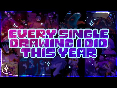every piece of art i did this year set to Jack Stauber’s Buttercup for some reason