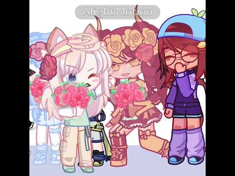 🌹 COME PICK MY ROSESෆ 🌹 #gacha #animation #tweening #trend #shorts