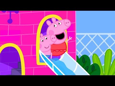 Peppa Pig Goes Swimming at the Water Park 💦 | Cartoon for Kids | Full Episodes |